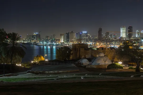 Tel Aviv night panorama — Stock Photo, Image
