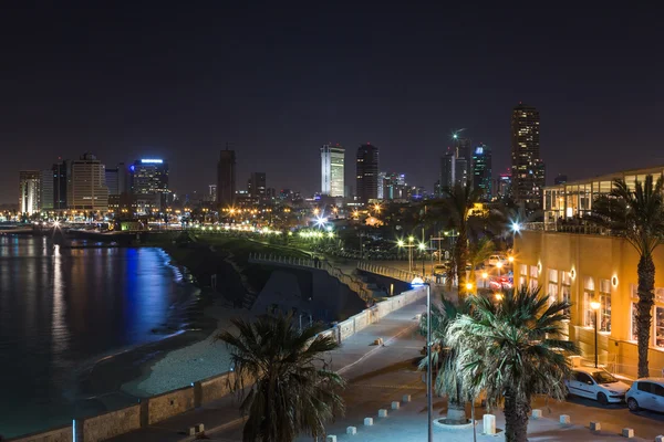 Tel Aviv night panorama — Stock Photo, Image