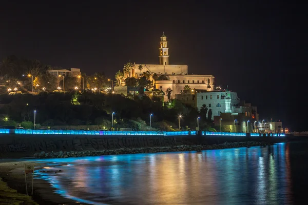 Velho Jaffa à noite. Israel — Fotografia de Stock