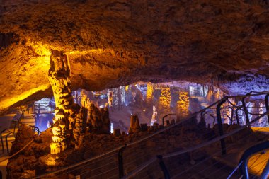 oreq Mağarası. Sarkıt, dikit mağara. İsrail