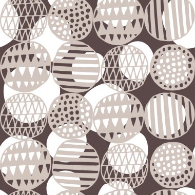 vektör soyut daireler ile seamless modeli