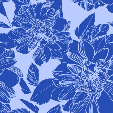 Çiçekli vektörsüz desen