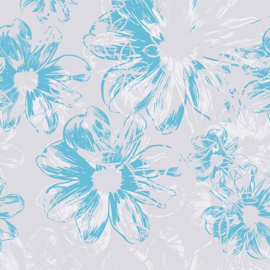 Çiçekli vektörsüz desen