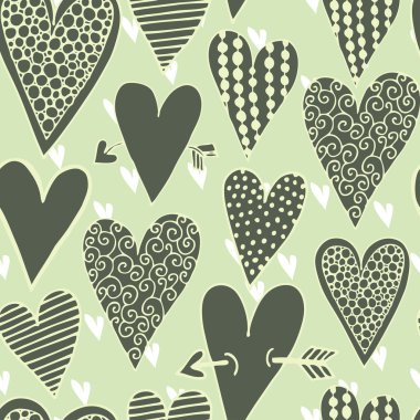 vektör dekoratif kalpleri ile seamless modeli