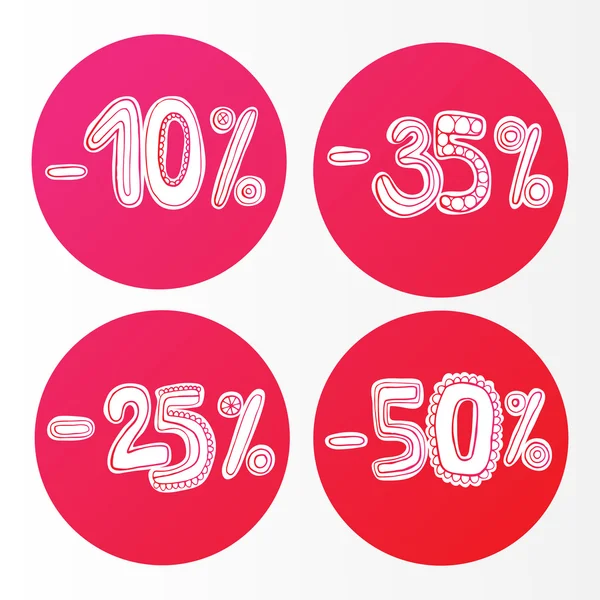 Discount labels — Stock Vector