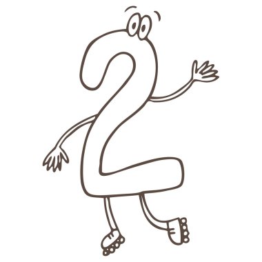 neşeli numarasını elle çizilmiş