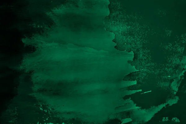 Groene Abstracte Aquarel Borstel Strepen Verf Vlekken Het Oppervlak Van — Stockfoto