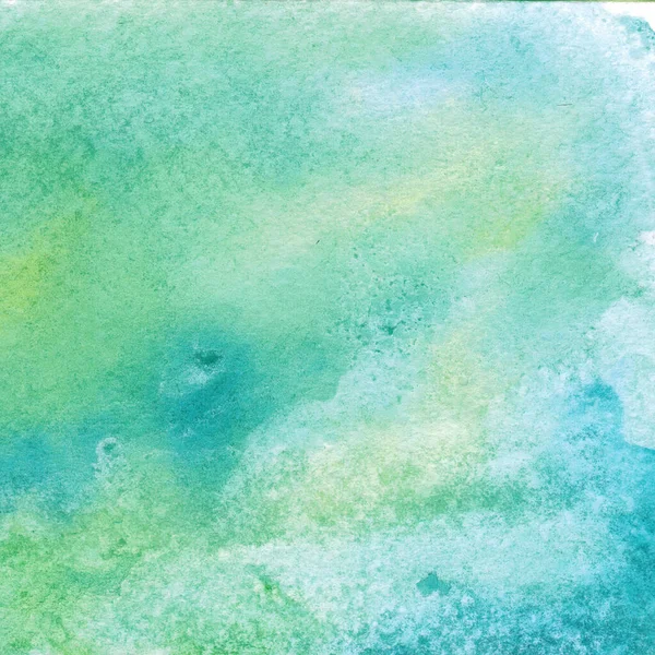 Geel Groen Blauw Abstracte Aquarel Artistieke Kleurrijke Achtergrond Met Kopieerruimte — Stockfoto