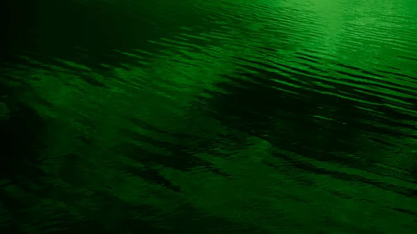 Diep Groene Abstracte Achtergrond Getinte Wateroppervlakte Reflectie Van Wolken Licht — Stockfoto