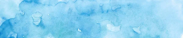 Светло Зеленая Синяя Акварель Абстрактный Рисунок Бирюзовый Фон Копировальным Пространством — стоковое фото