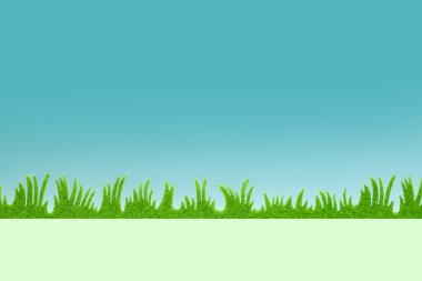 arka plan mavi yeşil plastik çim dekorasyon