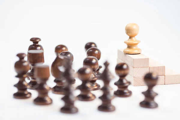 金融木下棋的情形 — 图库照片