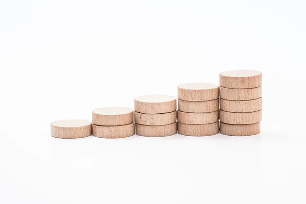 Gráfico de madera financiera —  Fotos de Stock