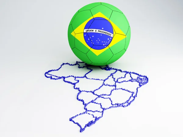 Fútbol Brasil 2014 — Foto de Stock