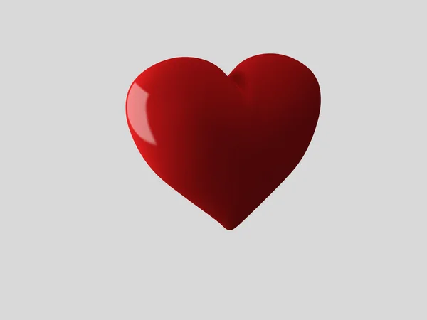 Red heart 3d — Stock Photo, Image