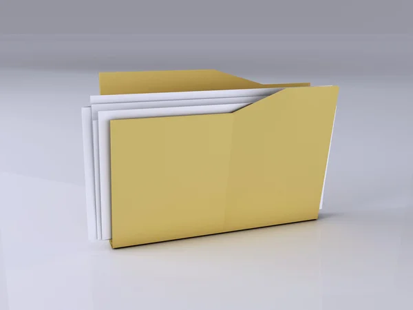 Folder with Files — Stock Photo, Image
