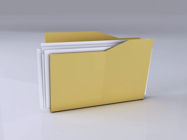 Carpeta con archivos — Foto de Stock