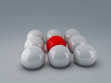 ekip çalışması kavramı kırmızı lider Top