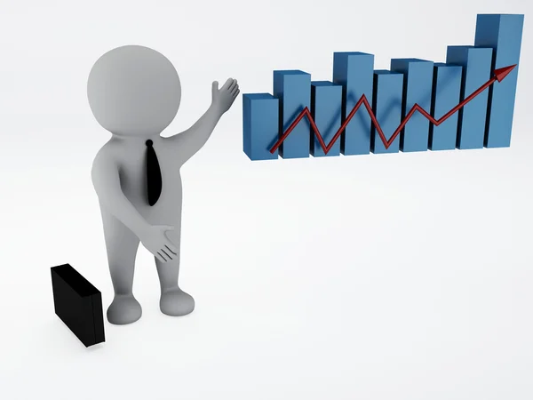 Gráfico de estadísticas empresariales — Foto de Stock