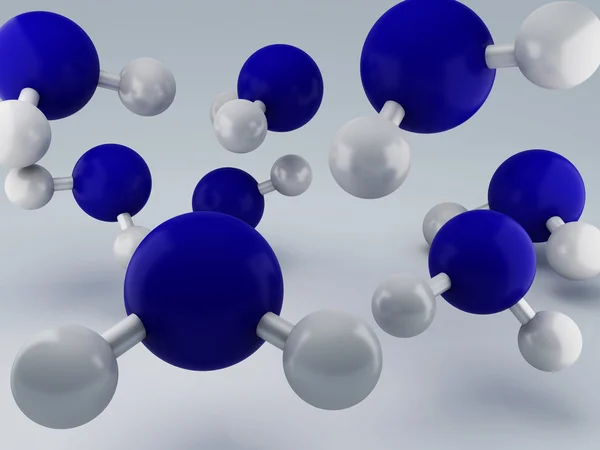 Moleküller 3d — Stok fotoğraf