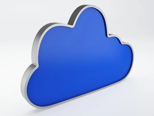 Felhő ikon 3d — Stock Fotó