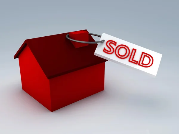 Sold house — Stock Photo, Image
