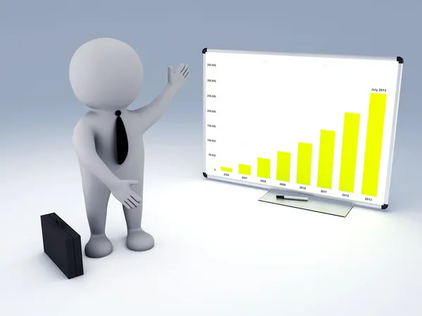 Gráfico de estadísticas empresariales —  Fotos de Stock