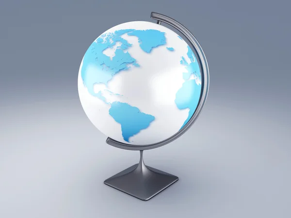 World map, 3D globe — Stock Photo, Image