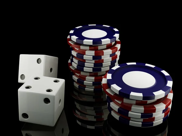 Casino chips — Stock Photo, Image