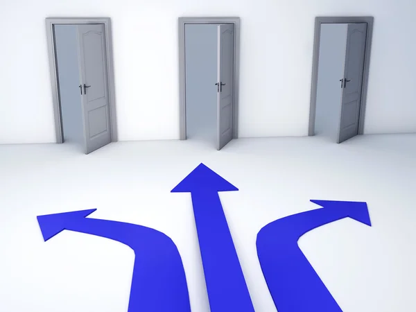 Choice Open Door Possibilities — Stock Photo, Image