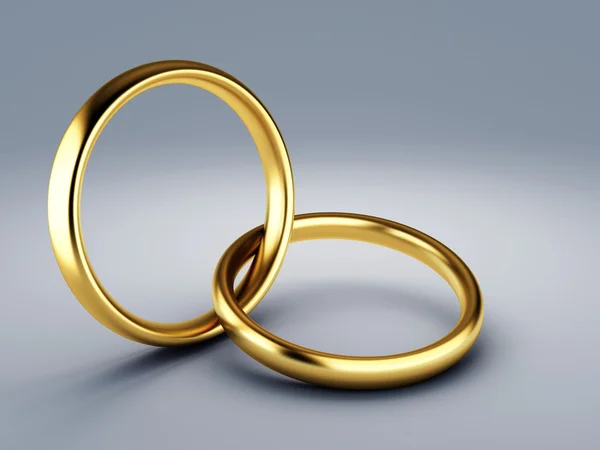 Anel de casamento de ouro — Fotografia de Stock