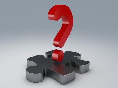 Soru işareti bulmacası. Kavramsal Grafiksel