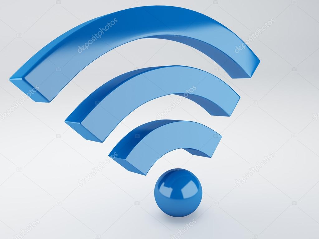 Wifi Icon 3d Illustration Stock Photo By Nicomenijes 46945719