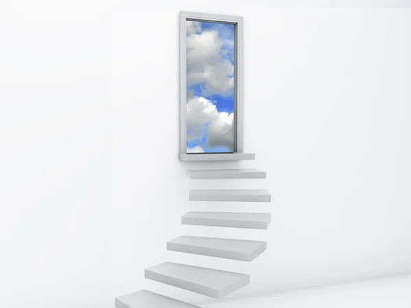 Stairs to the doors of heaven. free concept — Stock Photo, Image