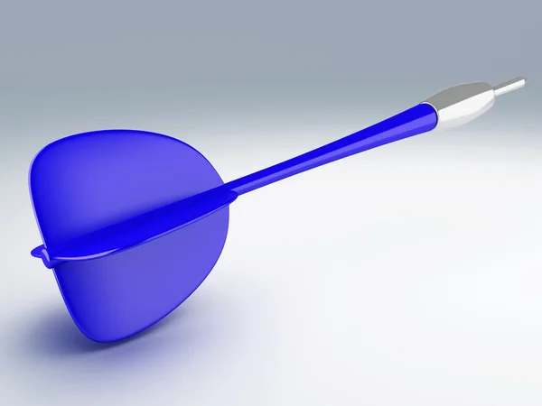 Blue dart 3d — Stockfoto