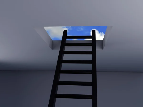 Escaleras al cielo. concepto libre — Foto de Stock