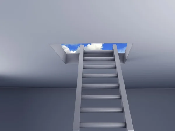 Escadas para o céu. conceito livre — Fotografia de Stock