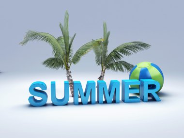 kelime yaz renkli mektup 3d çizim ile  