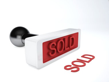 Pul sattı. izole beyaz