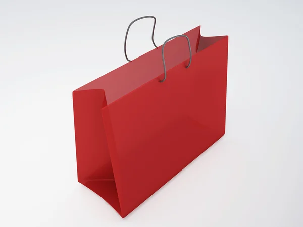 Colorful shopping bag on white background — Stock Photo, Image