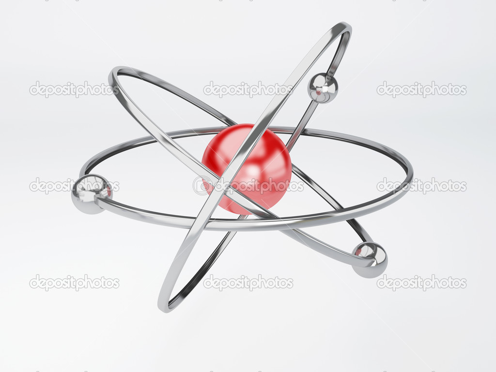 molecule, atom on white background