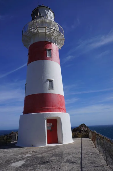 Cape Palliser Iconic Lighthouse North Island New Zealand — Stock Photo, Image