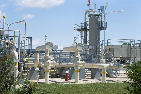 Detail of a refinery — Stock Photo, Image