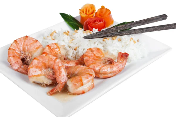 Fried prawns — Stock Photo, Image