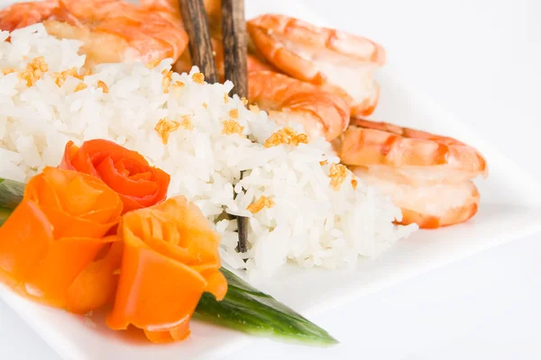 Fried prawns — Stock Photo, Image