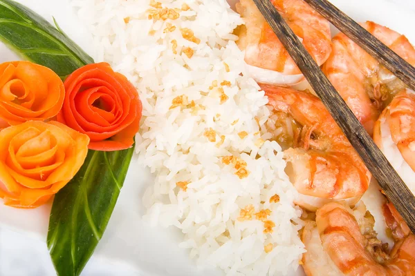 Fried prawns — Stock Photo, Image