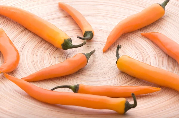 Peperoni di peperoncino arancione — Foto Stock