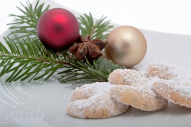 Noel dekorasyonu ile vanillekipferl