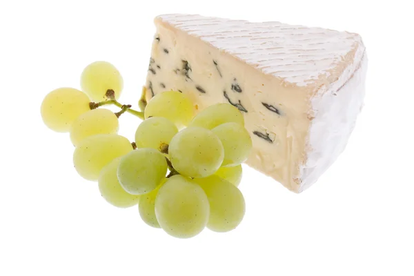Μπλε τυρί με σταφύλια — Φωτογραφία Αρχείου