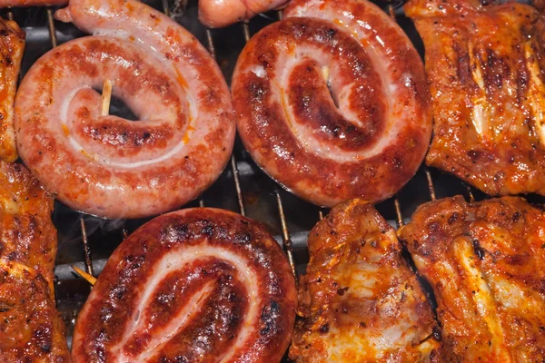 Sausage and spareribs — Stock Photo, Image